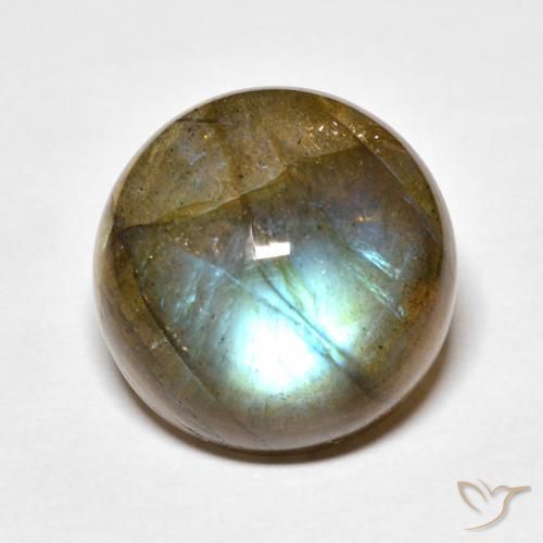 14.33ct Naturale Multicolore Labradorite, Rotondo, Traslucido
