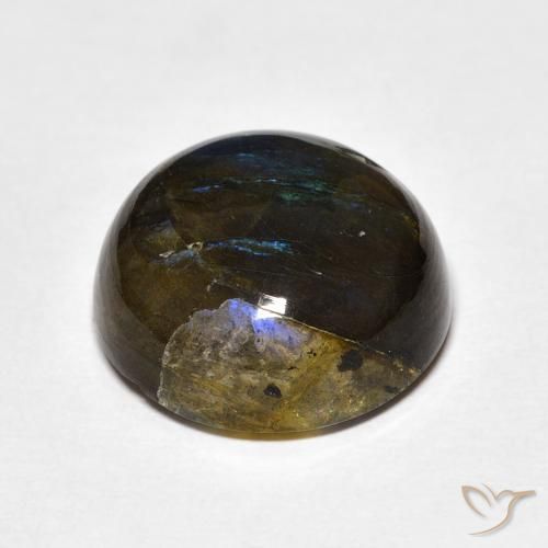 Labradorite Multicolore naturale da 12.97 ct, Rotondo, Traslucido