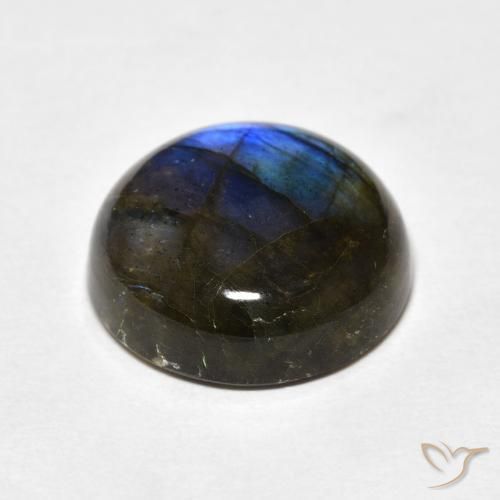 Labradorite Multicolore naturale da 10.80 ct, Rotondo, Traslucido
