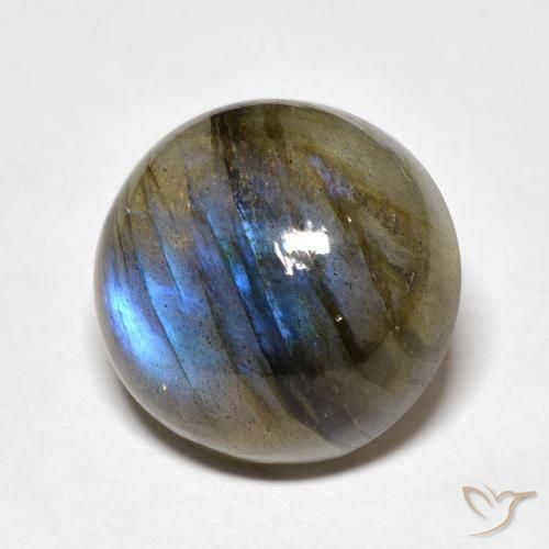 Labradorite Multicolore naturale da 12.00 ct, Rotondo, Traslucido