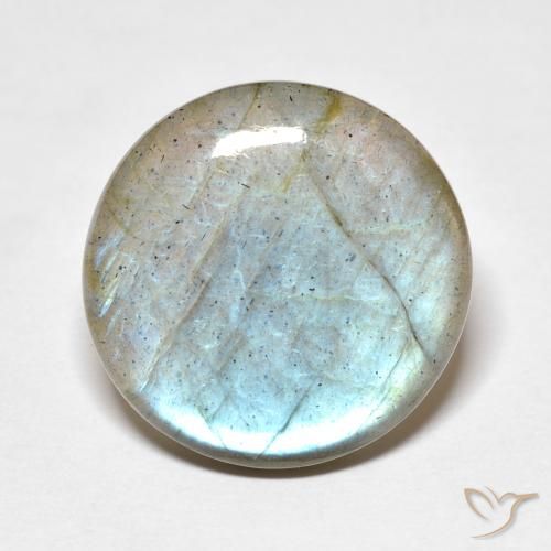 14.65ct Naturale Multicolore Labradorite, Rotondo, Traslucido