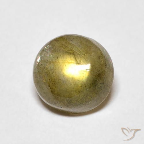 Labradorite Multicolore naturale da 1.65 ct, Rotondo, Traslucido