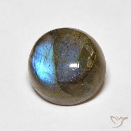 Labradorite Multicolore naturale da 4.26 ct, Rotondo, Traslucido
