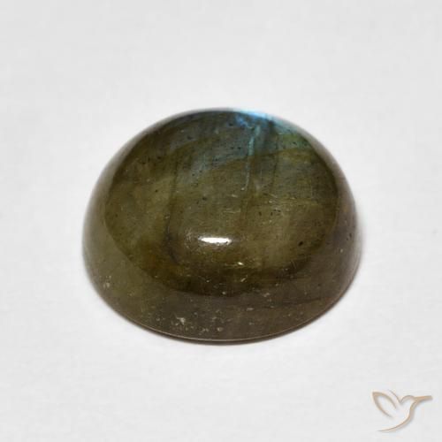 Labradorite Multicolore naturale da 5.30 ct, Rotondo, Traslucido