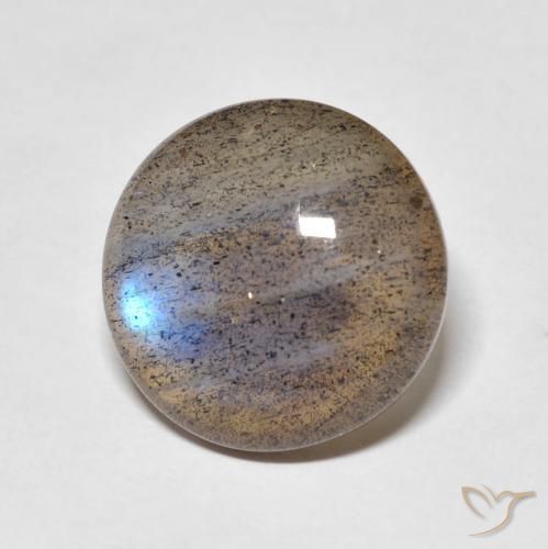 Labradorite Multicolore naturale da 7.25 ct, Rotondo, Traslucido