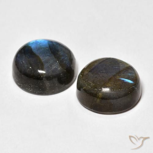 Gemme di Labradorite Multicolore naturale da 15.28 ct, Rotondo, Traslucido
