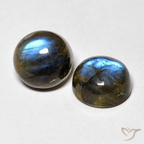 Gemme di Labradorite Multicolore naturale da 7.00 ct, Rotondo, Traslucido