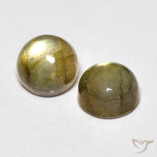Gemme di Labradorite Multicolore naturale da 2.12 ct, Rotondo, Traslucido