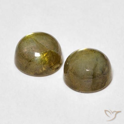 Gemme di Labradorite Multicolore naturale da 2.12 ct, Rotondo, Traslucido