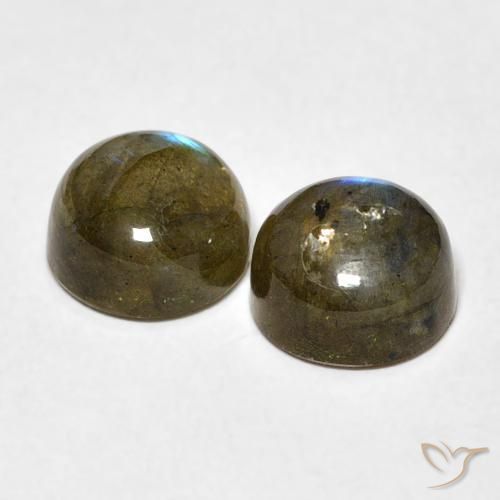 Gemme di Labradorite Multicolore naturale da 3.67 ct, Rotondo, Traslucido