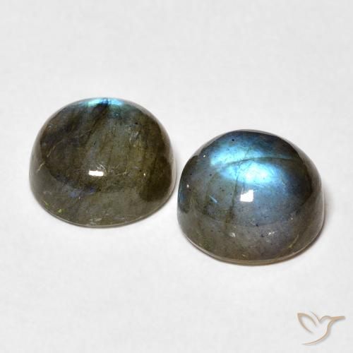 Gemme di Labradorite Multicolore naturale da 5.02 ct, Rotondo, Traslucido