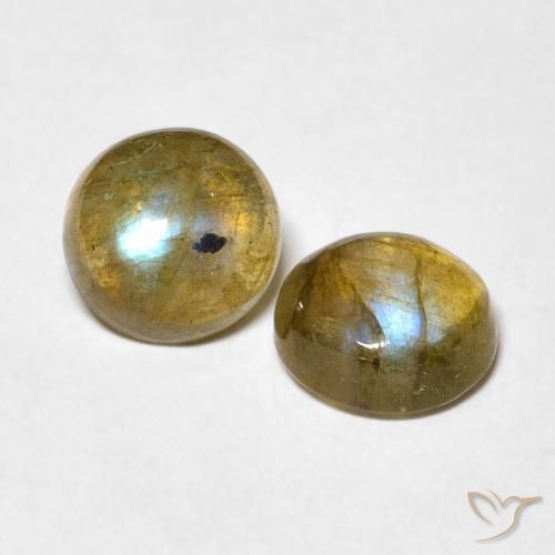 Gemme di Labradorite Multicolore naturale da 2.92 ct, Rotondo, Traslucido