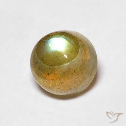 Labradorite Multicolore naturale da 0.67 ct, Rotondo, Traslucido