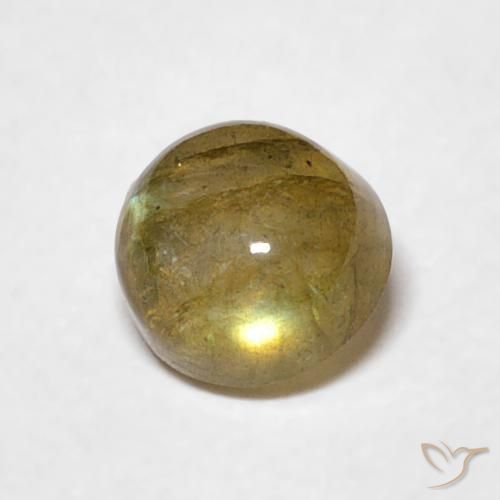 Labradorite Multicolore naturale da 0.63 ct, Rotondo, Traslucido