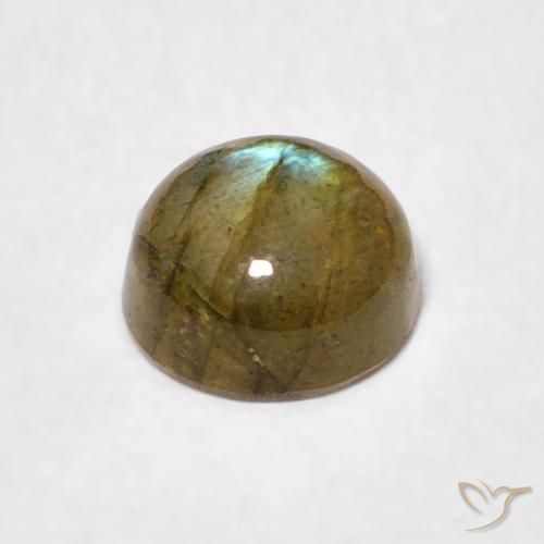 Labradorite Multicolore naturale da 0.63 ct, Rotondo, Traslucido