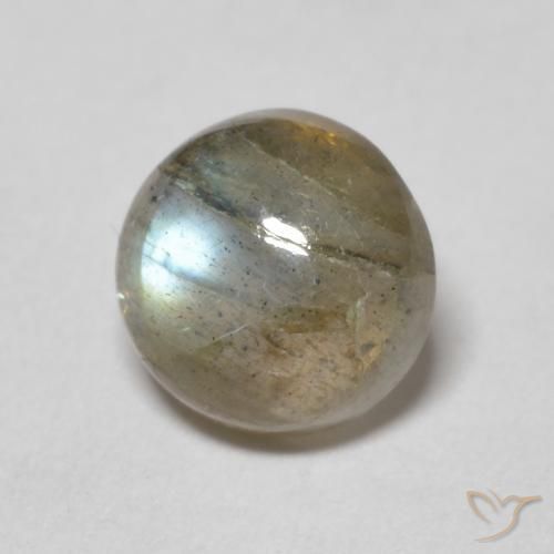 Labradorite Multicolore naturale da 1.46 ct, Rotondo, Traslucido