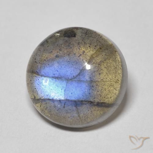 Labradorite Multicolore naturale da 6.24 ct, Rotondo, Traslucido