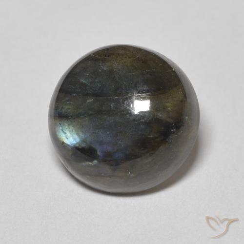 Labradorite Multicolore naturale da 4.18 ct, Rotondo, Traslucido