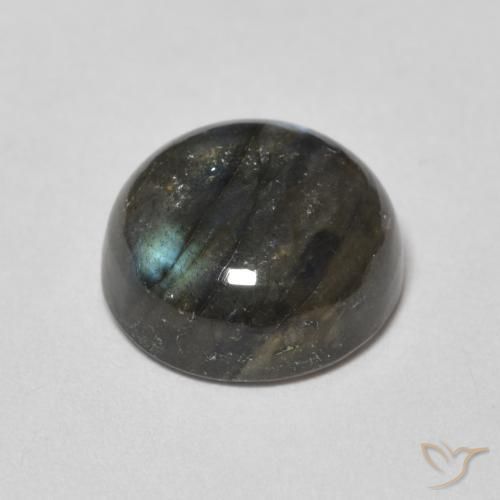 Labradorite Multicolore naturale da 4.18 ct, Rotondo, Traslucido