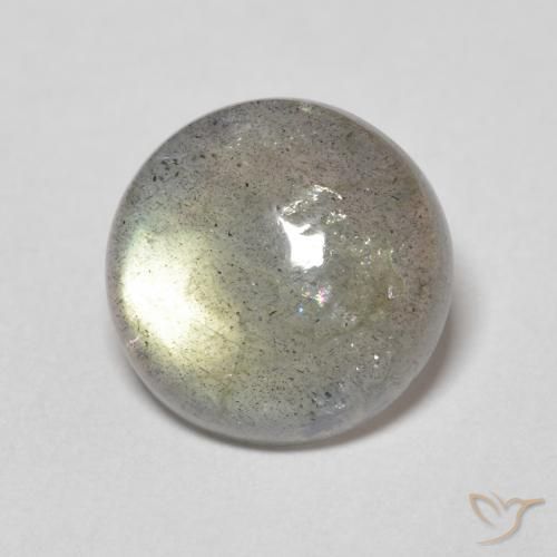 Labradorite Multicolore naturale da 3.26 ct, Rotondo, Traslucido