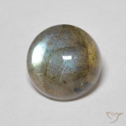 Labradorite Multicolore naturale da 2.16 ct, Rotondo, Traslucido