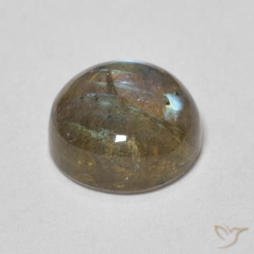 Labradorite Multicolore naturale da 2.16 ct, Rotondo, Traslucido