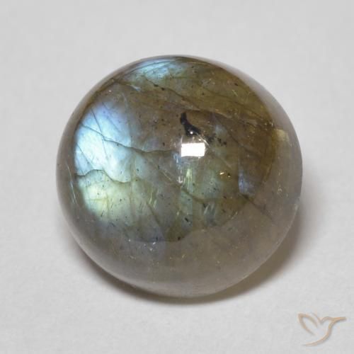 Labradorite Multicolore naturale da 3.72 ct, Rotondo, Traslucido