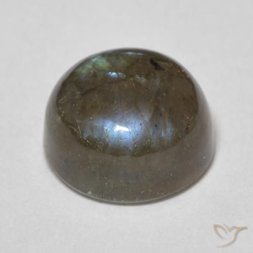 Labradorite Multicolore naturale da 3.72 ct, Rotondo, Traslucido