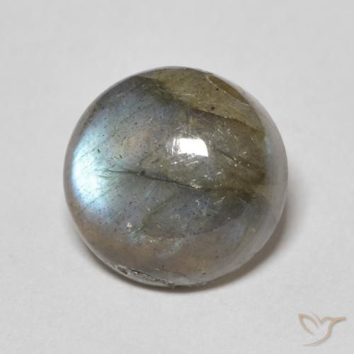 Labradorite Multicolore naturale da 4.30 ct, Rotondo, Traslucido