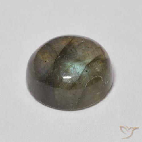 Labradorite Multicolore naturale da 4.30 ct, Rotondo, Traslucido