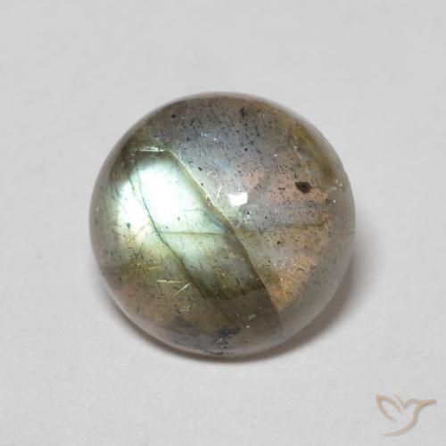 Labradorite Multicolore naturale da 2.09 ct, Rotondo, Traslucido