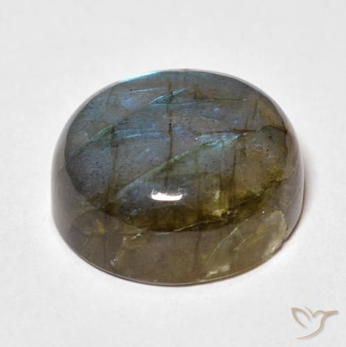 Labradorite Multicolore naturale da 19.73 ct, Rotondo, Traslucido