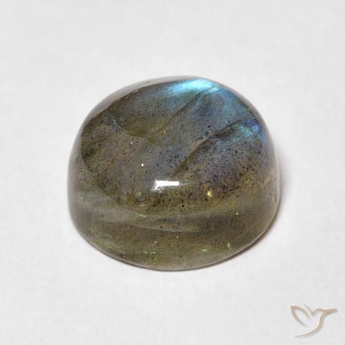 Labradorite Multicolore naturale da 5.05 ct, Rotondo, Traslucido