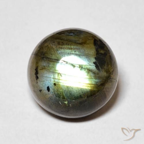 Labradorite Multicolore naturale da 4.64 ct, Rotondo, Traslucido