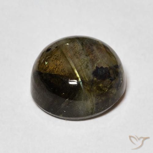 Labradorite Multicolore naturale da 4.64 ct, Rotondo, Traslucido