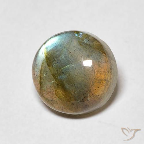 Labradorite Multicolore naturale da 2.05 ct, Rotondo, Traslucido