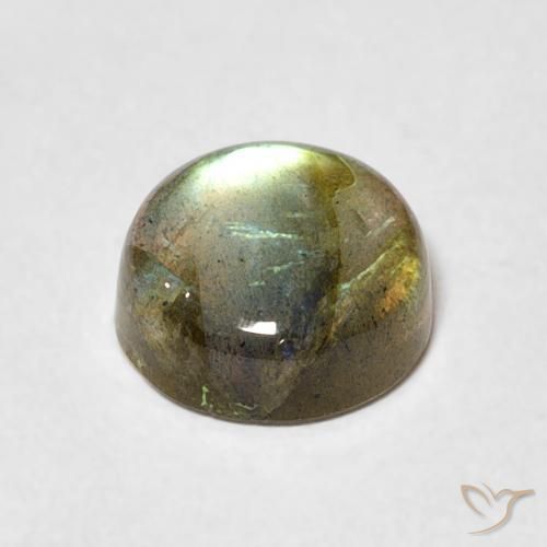 Labradorite Multicolore naturale da 2.05 ct, Rotondo, Traslucido