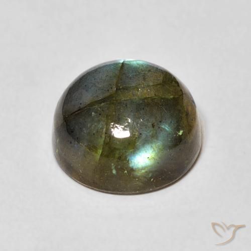 Labradorite Multicolore naturale da 5.05 ct, Rotondo, Traslucido