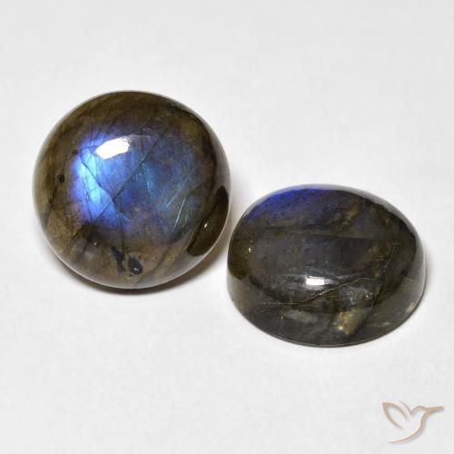 Gemme di Labradorite Multicolore naturale da 16.89 ct, Rotondo, Traslucido