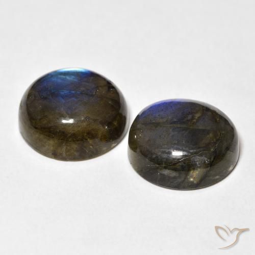 Gemme di Labradorite Multicolore naturale da 16.89 ct, Rotondo, Traslucido