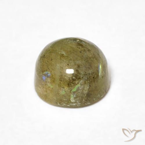 Labradorite Multicolore naturale da 0.69 ct, Rotondo, Traslucido