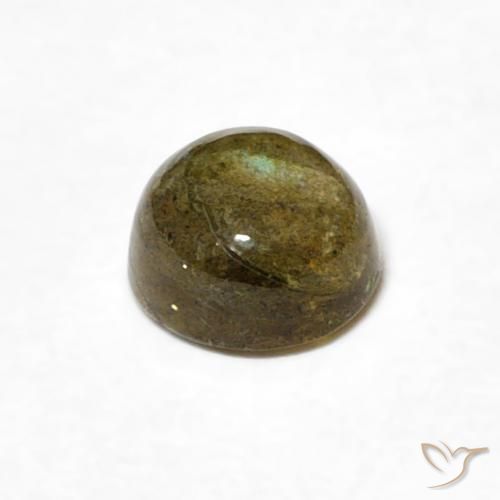 Labradorite Multicolore naturale da 0.57 ct, Rotondo, Traslucido