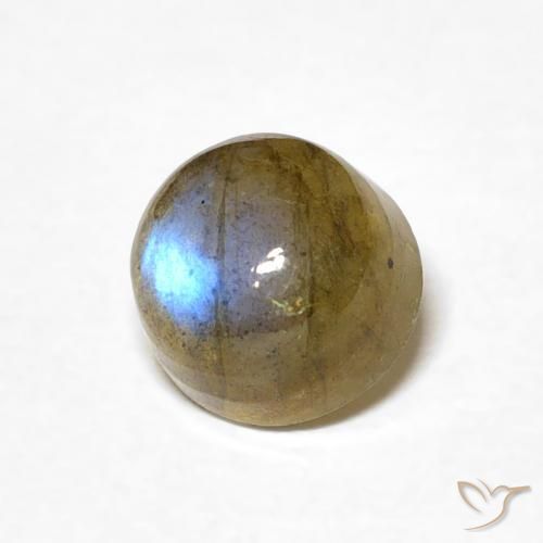 Labradorite Multicolore naturale da 1.33 ct, Rotondo, Traslucido
