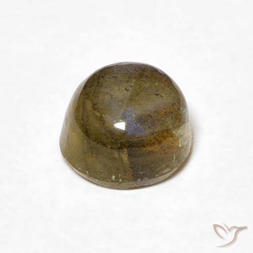 Labradorite Multicolore naturale da 1.33 ct, Rotondo, Traslucido