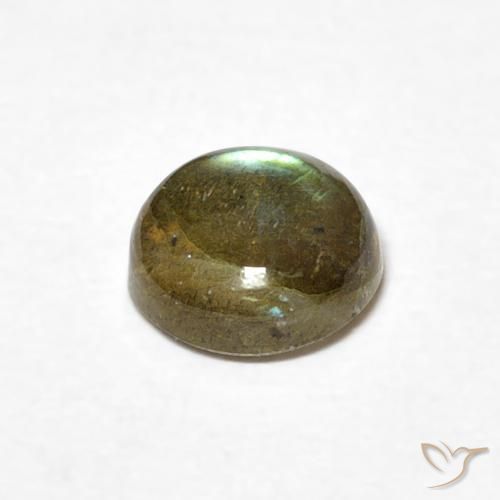 Labradorite Multicolore naturale da 0.84 ct, Rotondo, Traslucido