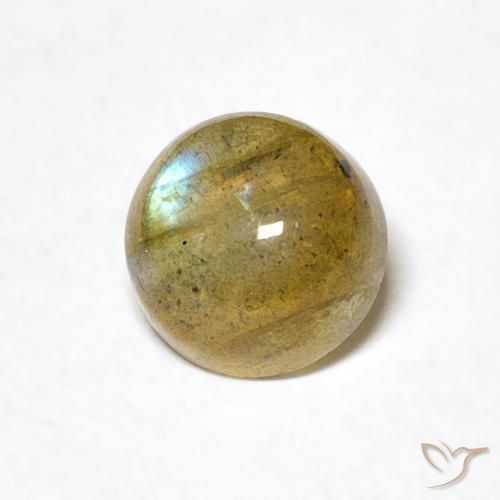Labradorite Multicolore naturale da 1.09 ct, Rotondo, Traslucido
