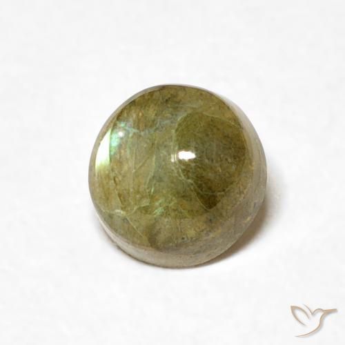 Labradorite Multicolore naturale da 0.60 ct, Rotondo, Traslucido