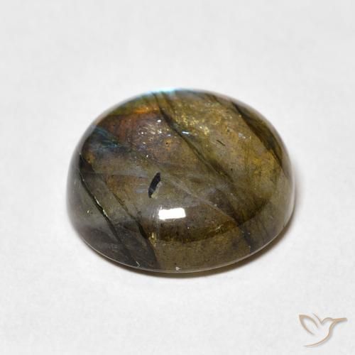 Labradorite Multicolore naturale da 7.62 ct, Rotondo, Traslucido