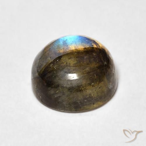 Labradorite Multicolore naturale da 2.41 ct, Rotondo, Traslucido