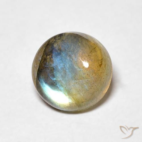 Labradorite Multicolore naturale da 1.45 ct, Rotondo, Traslucido